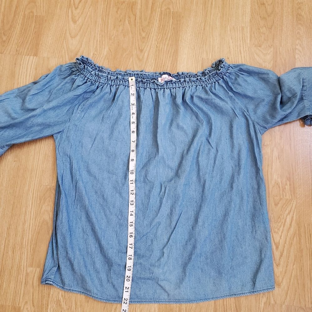 Hester & Orchard Off-Shoulder Blouse Sz Med - Picture 7 of 11
